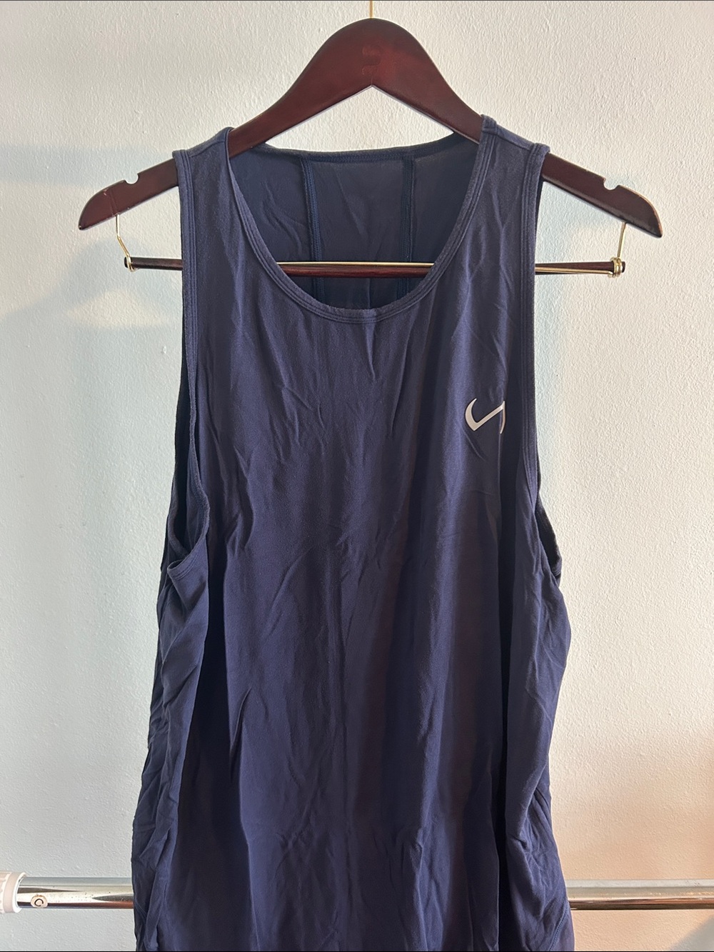 Men's Navy/Maroon Athletic Tank Tops